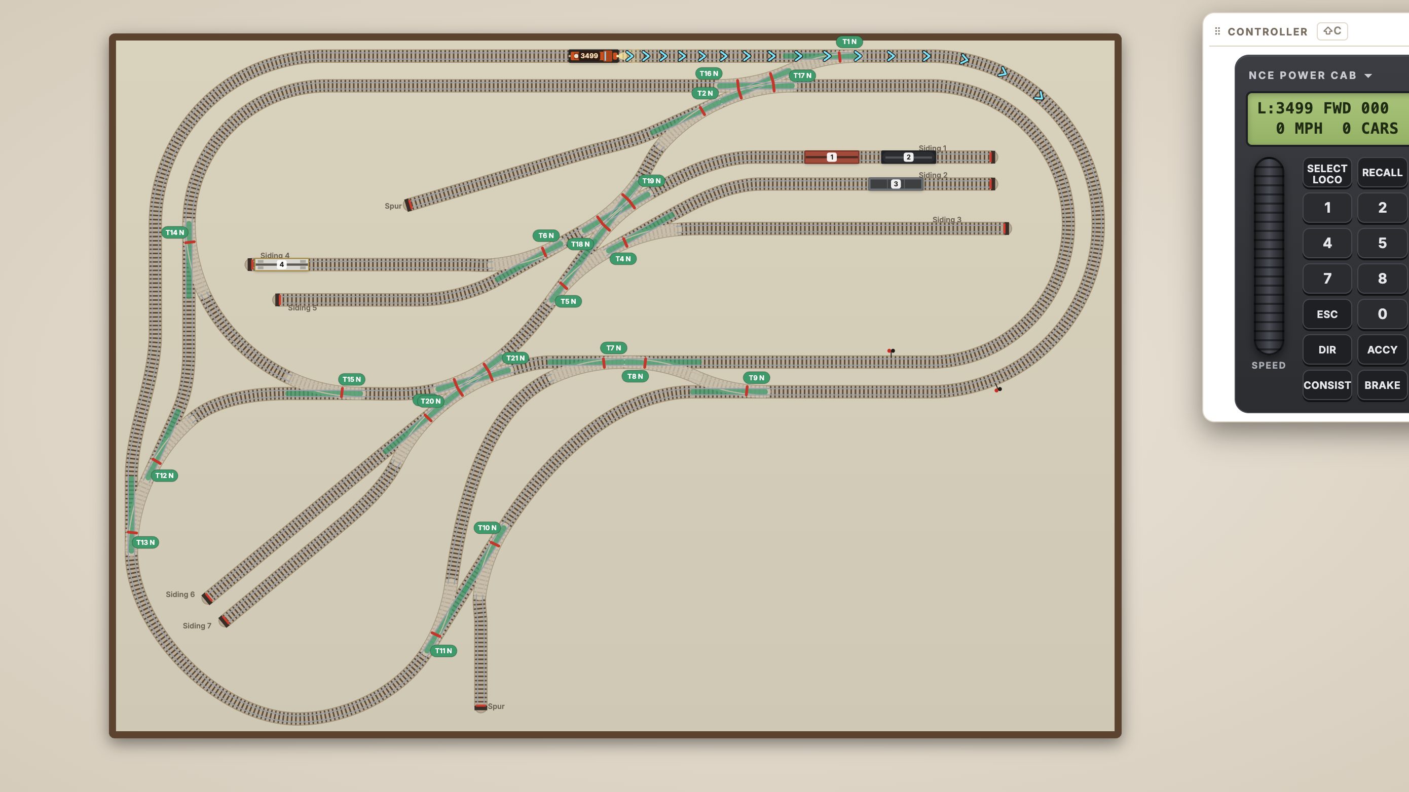The Märklin C-Track layout