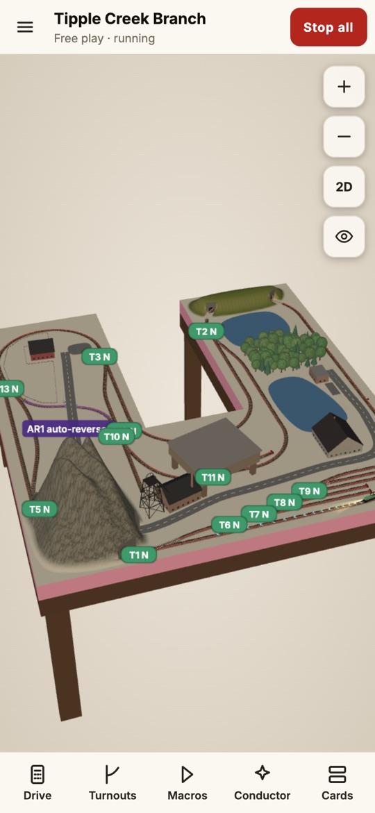The 3D view on a phone